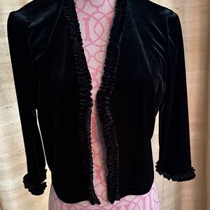 Elegant green  Velvet Shrug